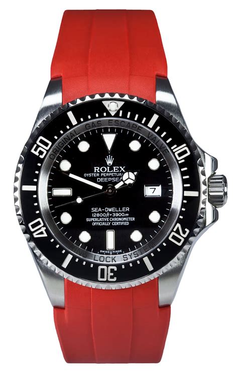 rolex deepsea rubber strap price|rolex deep sea rubber bands.